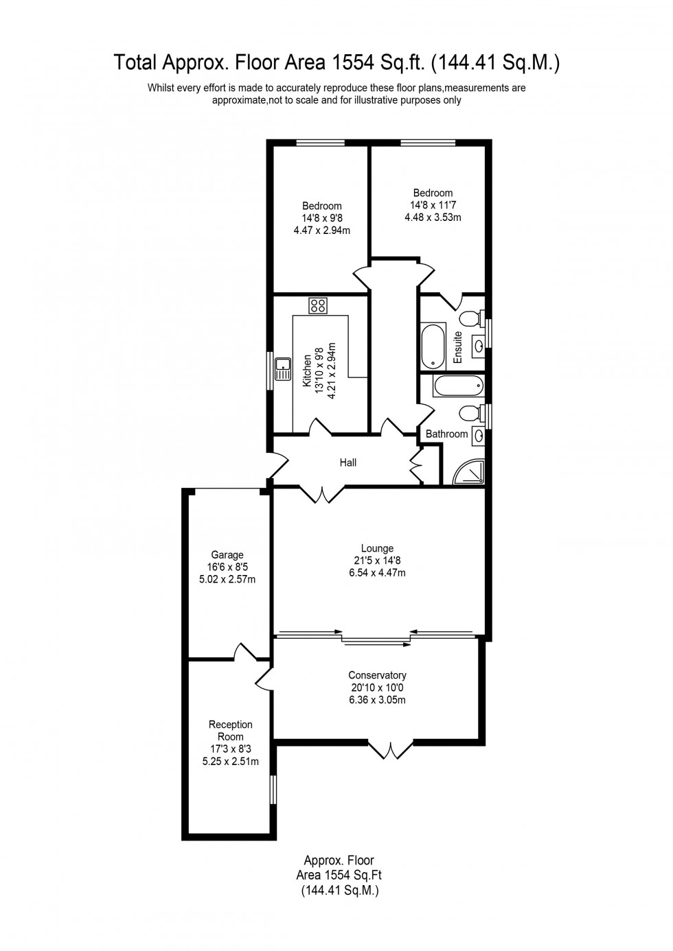 Floorplan for New Lane, Burscough