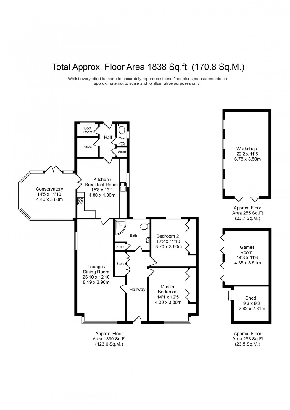 Floorplan for Gorsey Lane, Mawdesley