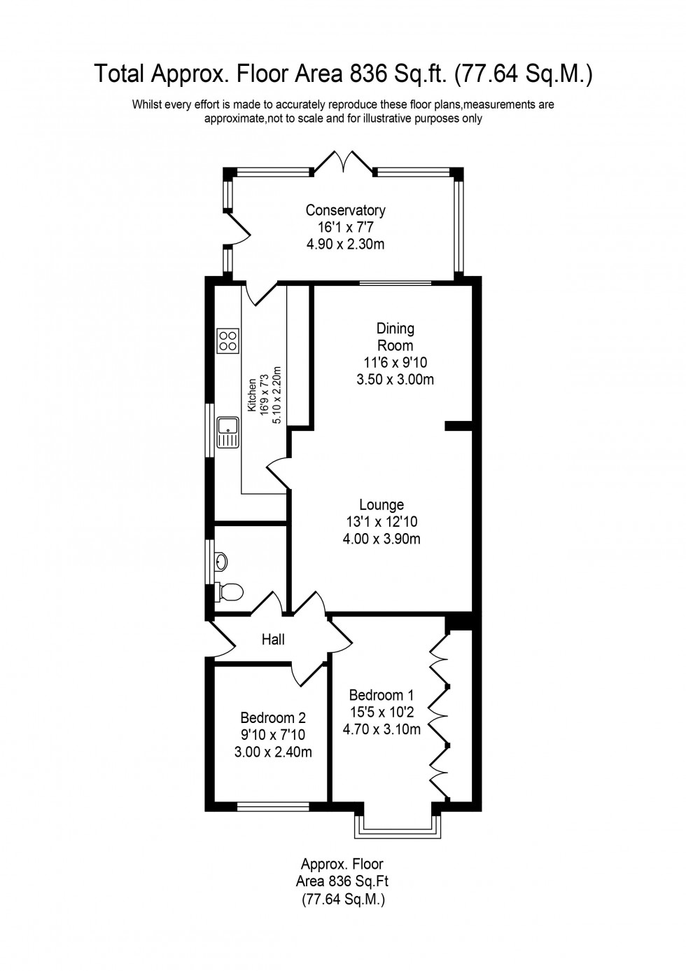 Floorplan for Lordsgate Lane, Burscough