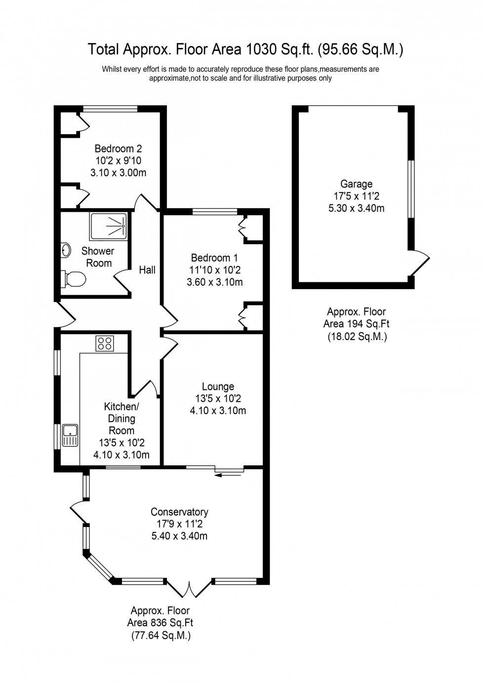 Floorplan for Claytongate, Coppull