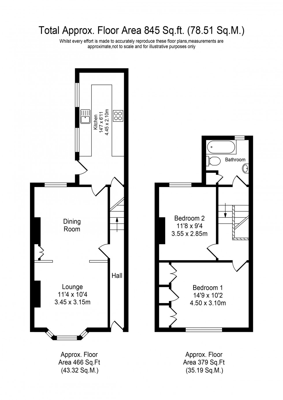 Floorplan for East Street, Southport