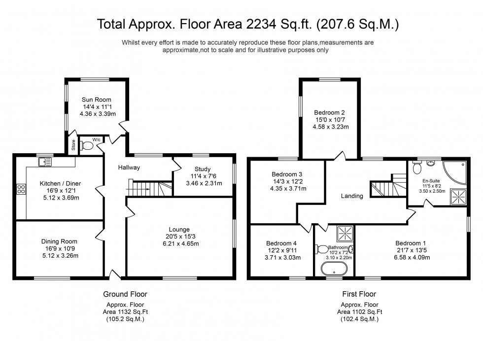 Floorplan for Midge Hall Lane, Leyland