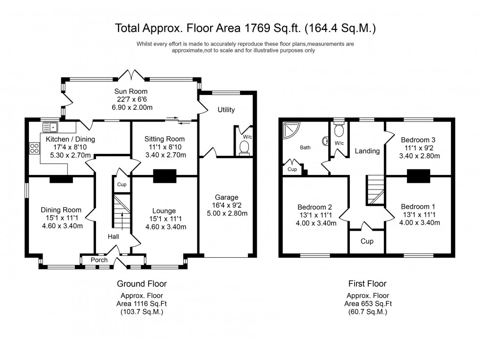 Floorplan for Altys Lane, Ormskirk