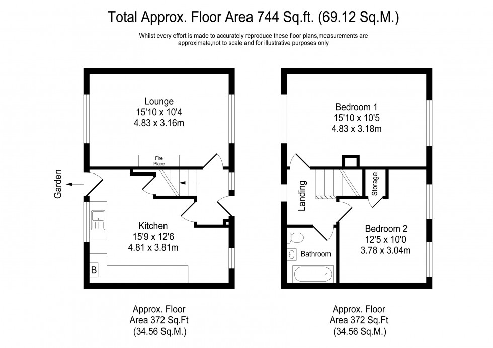 Floorplan for Pickles Drive, Burscough