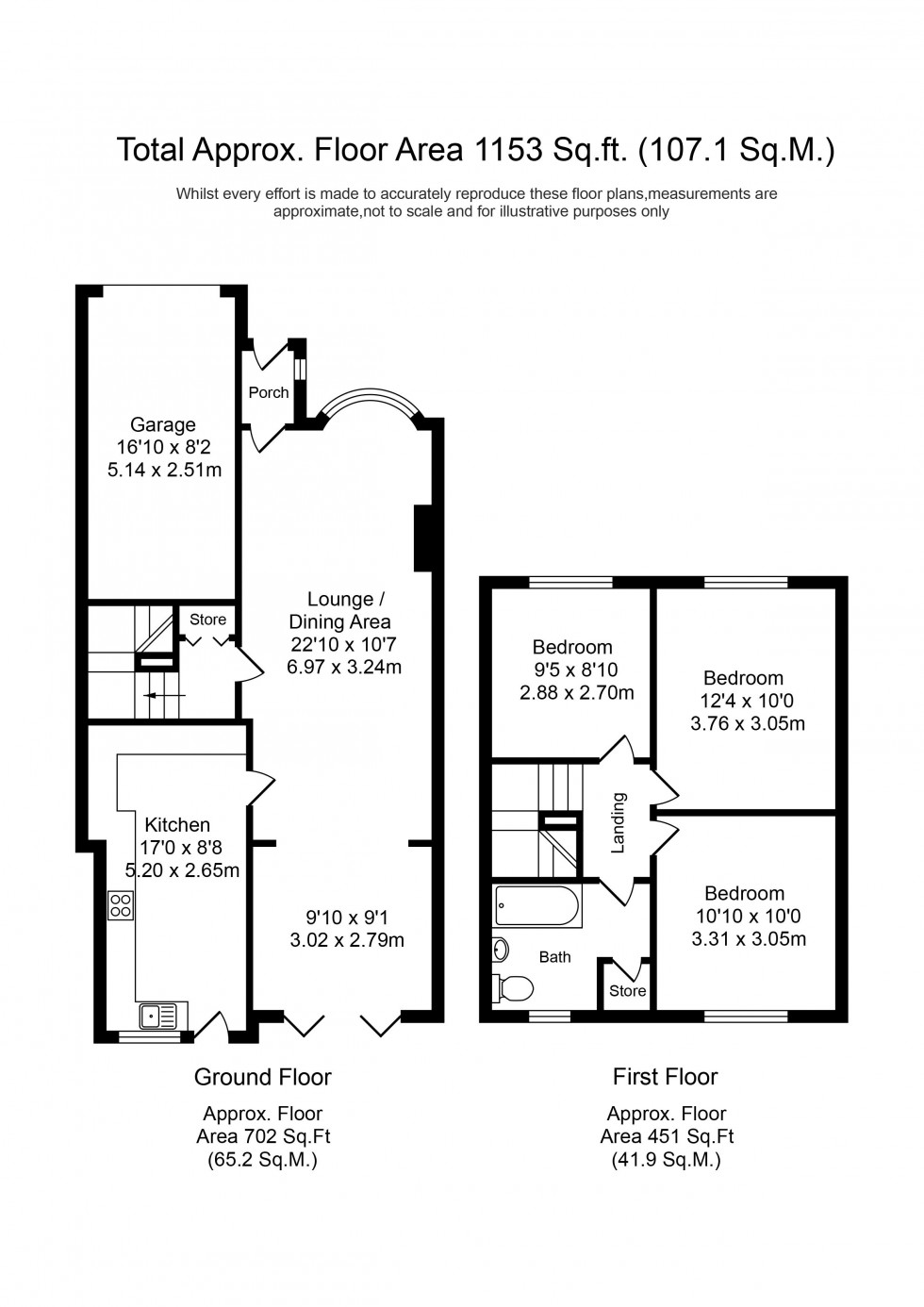 Floorplan for Thurcroft Drive, Skelmersdale