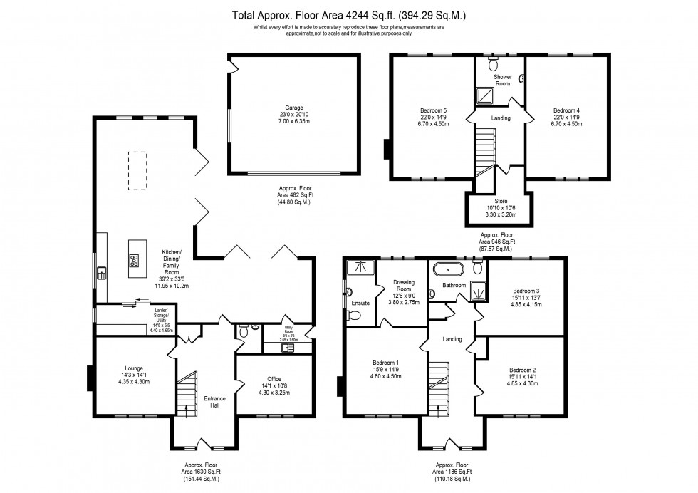 Floorplan for Chain House Lane, Whitestake