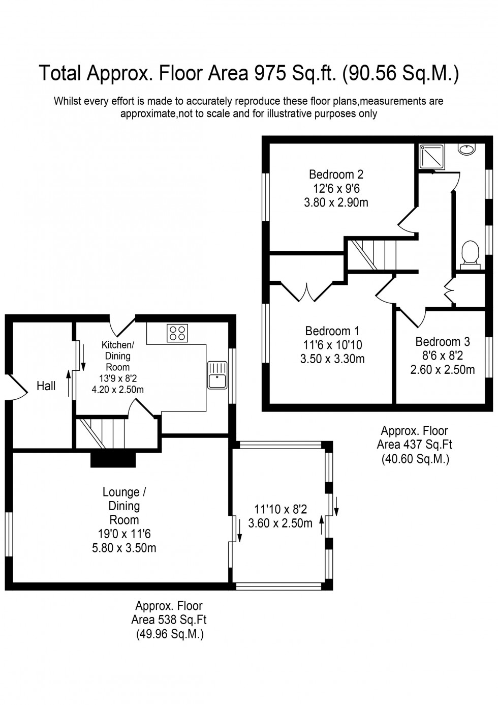 Floorplan for Brownhill Road, Leyland