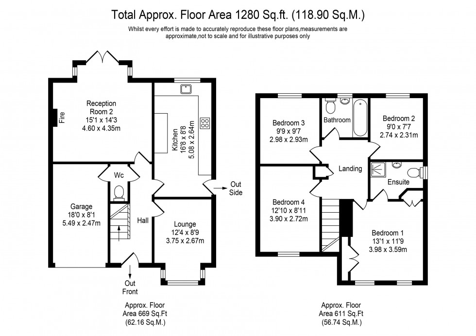 Floorplan for Crossfield Road, Skelmersdale