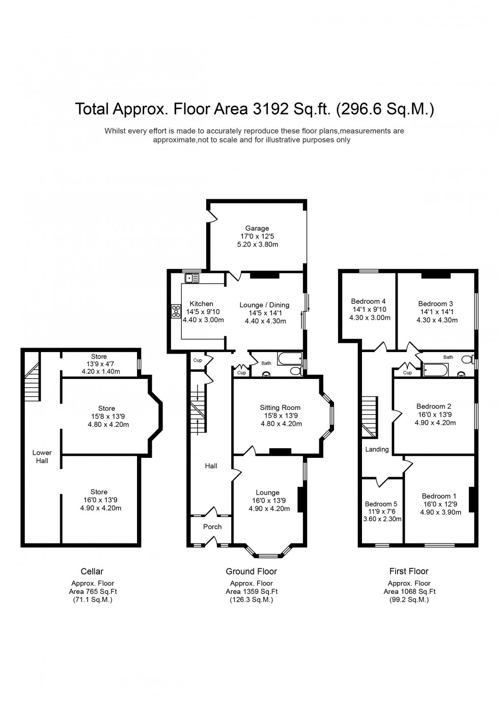 Floorplan for Leicester Street, Southport