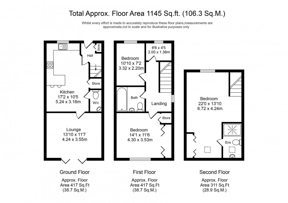 Floorplan for High Grove Park, Burscough