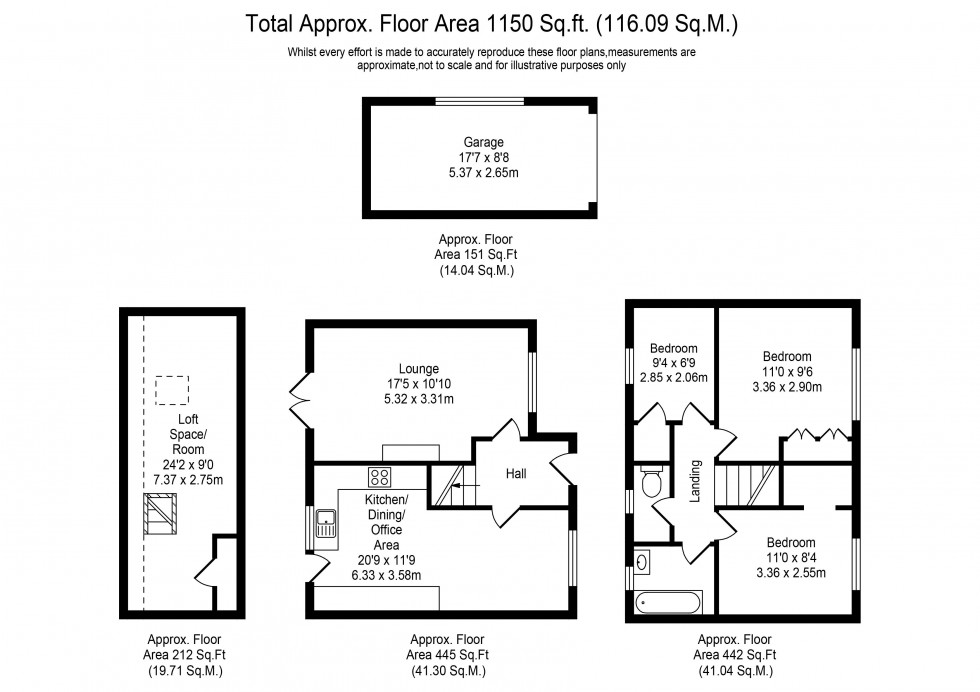 Floorplan for Hurst Green, Mawdesley