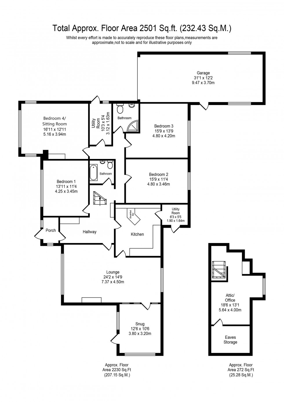 Floorplan for Catharines Lane, Bickerstaffe