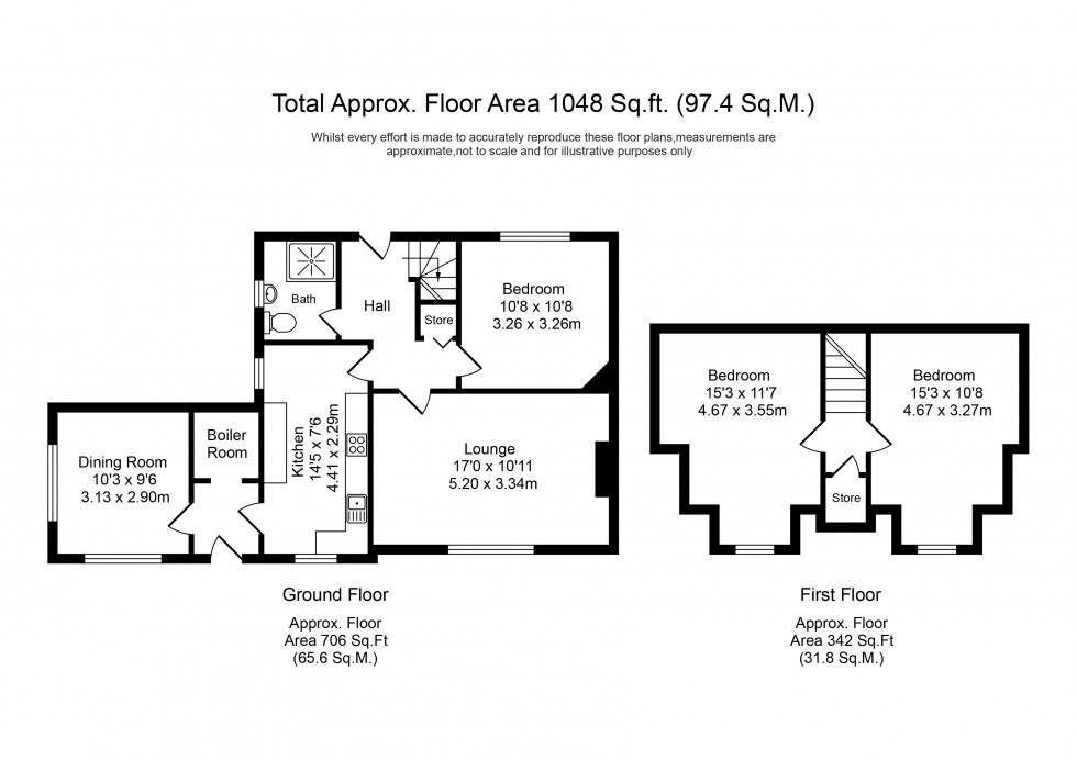 Floorplan for Beech Avenue, Parbold