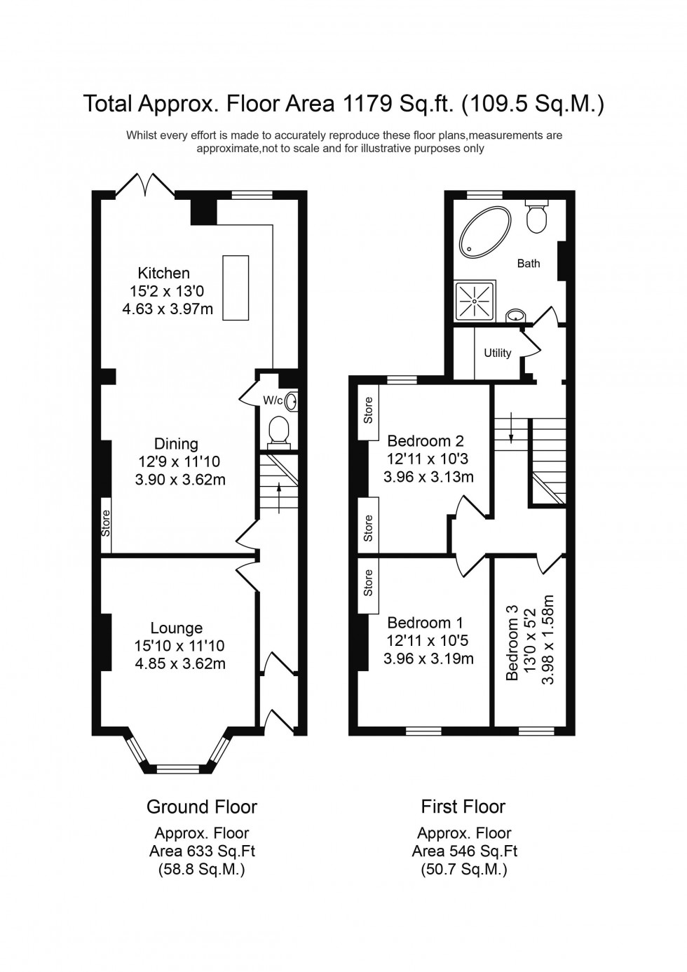 Floorplan for Halsall Lane, Ormskirk