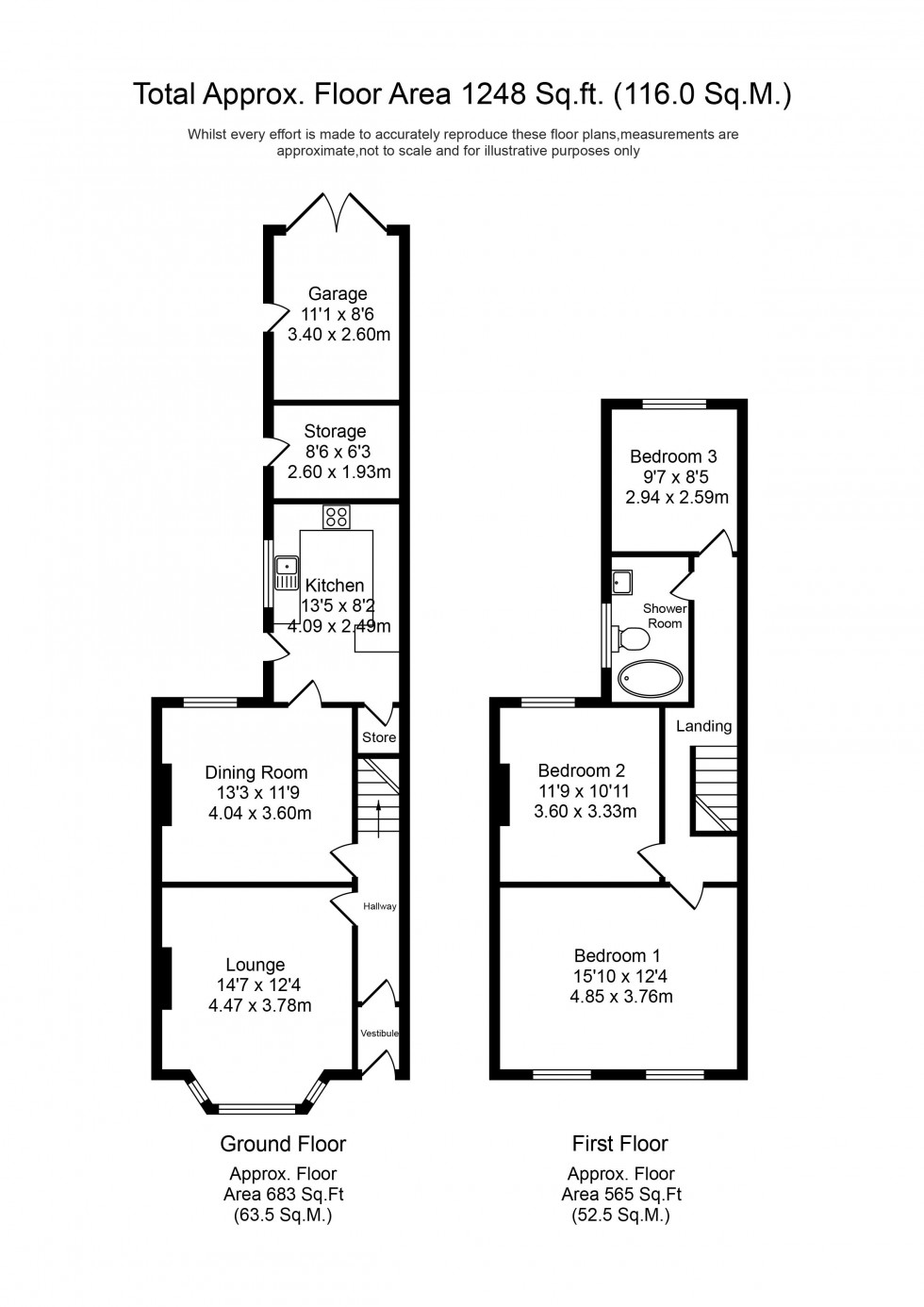 Floorplan for West View, Ormskirk