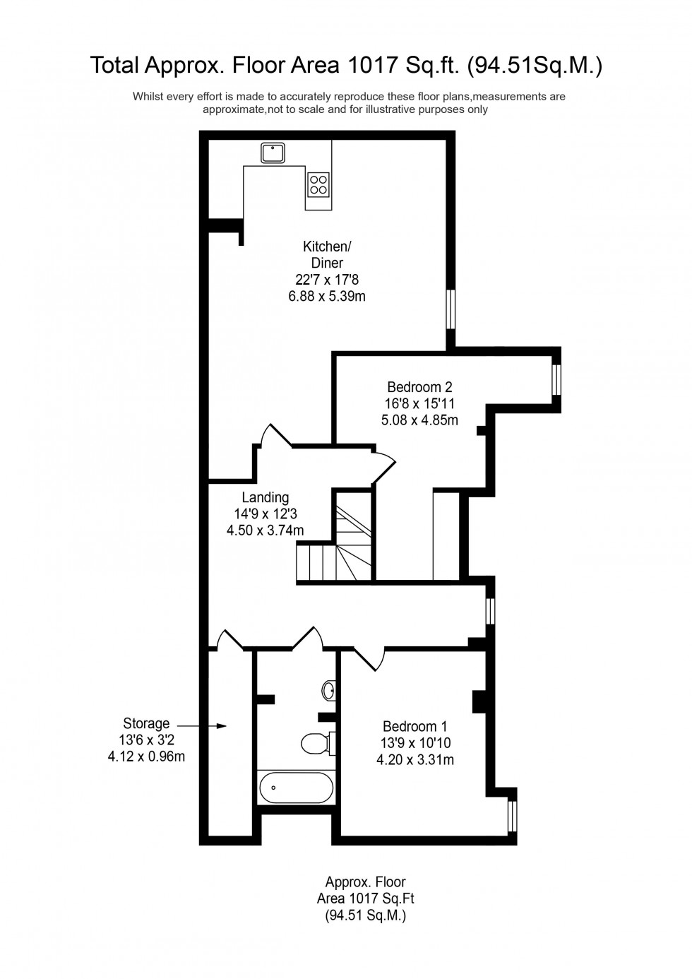 Floorplan for Marine Gate Mansions, Promenade, Southport