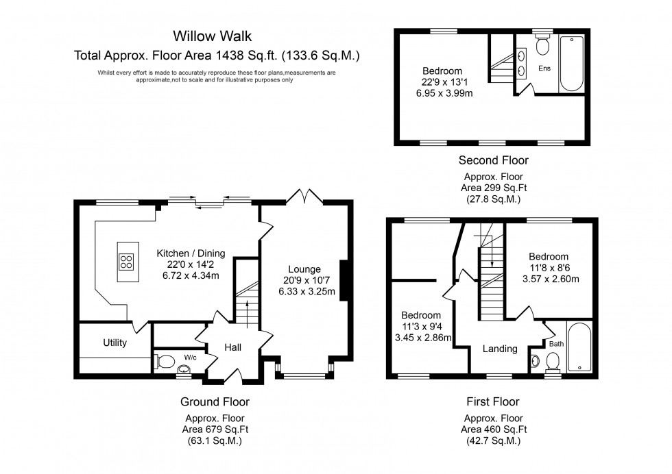 Floorplan for Willow Walk, Skelmersdale