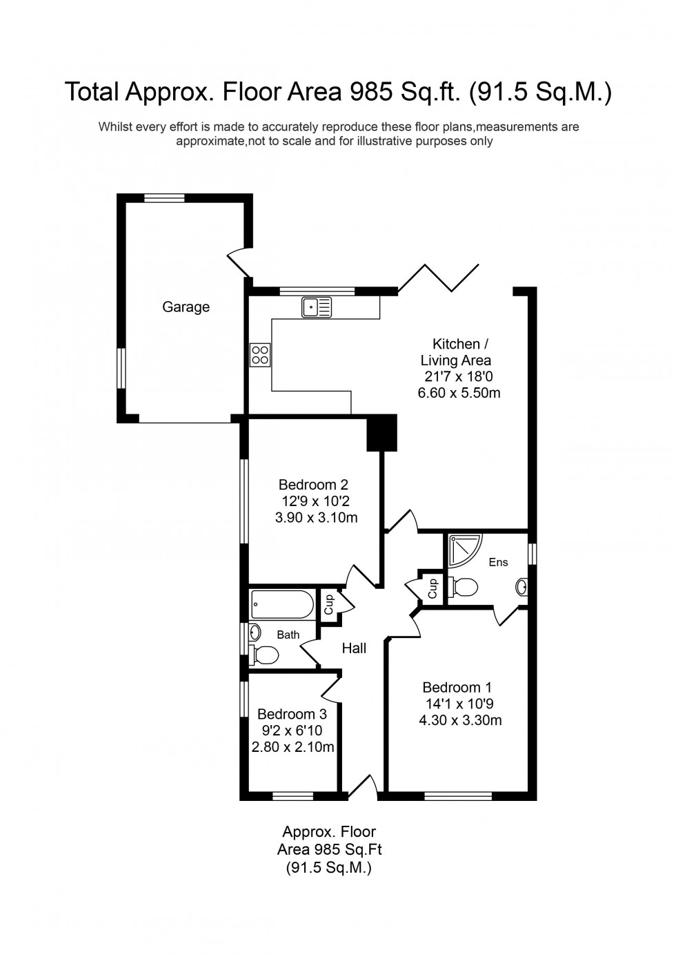 Floorplan for The Asshawes, Adlington