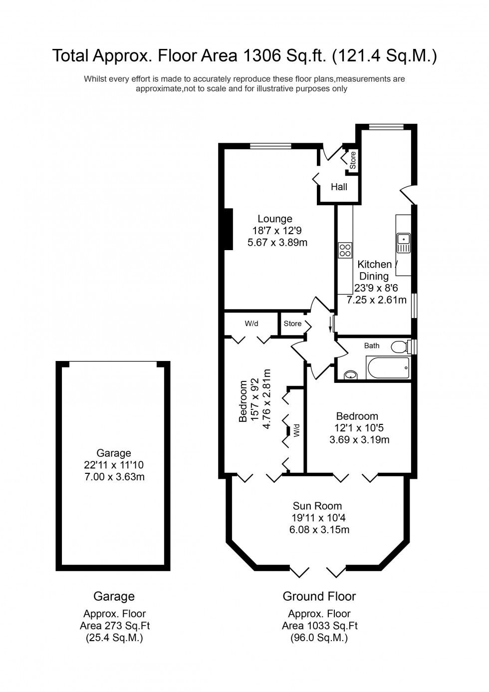 Floorplan for Ash Close, Ormskirk