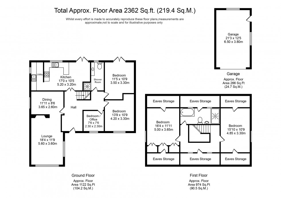 Floorplan for Runshaw Lane, Euxton