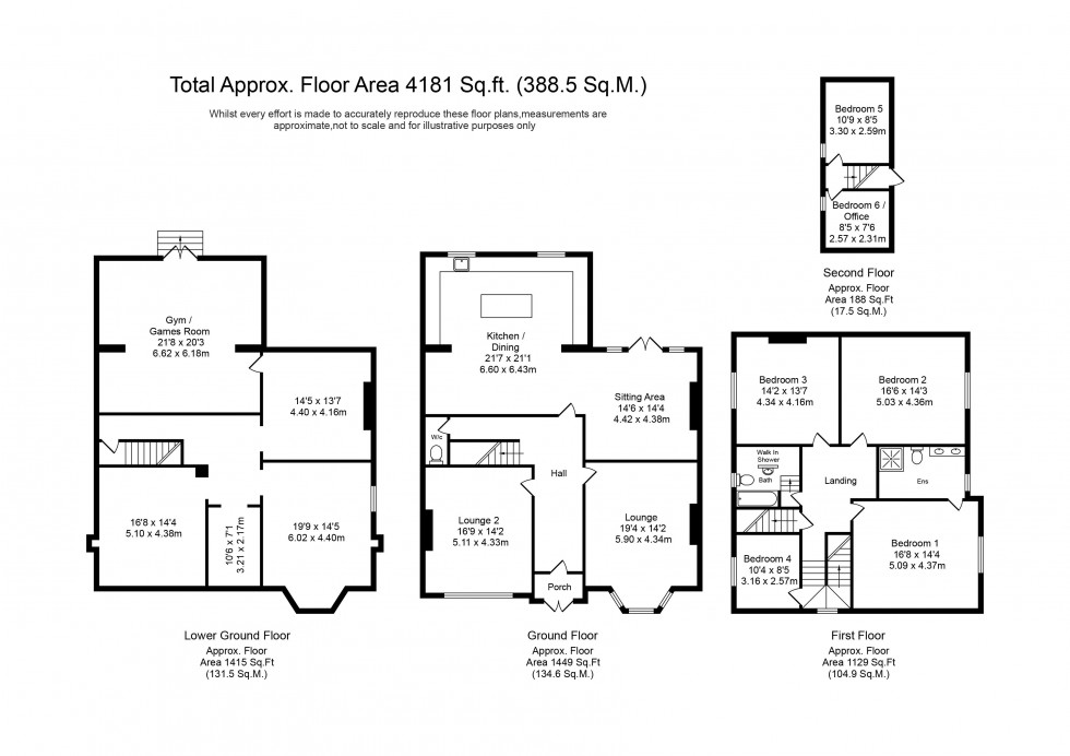 Floorplan for Chambres Road, Southport