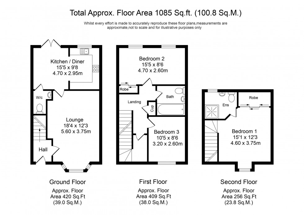 Floorplan for Cainfield Walk, Liverpool