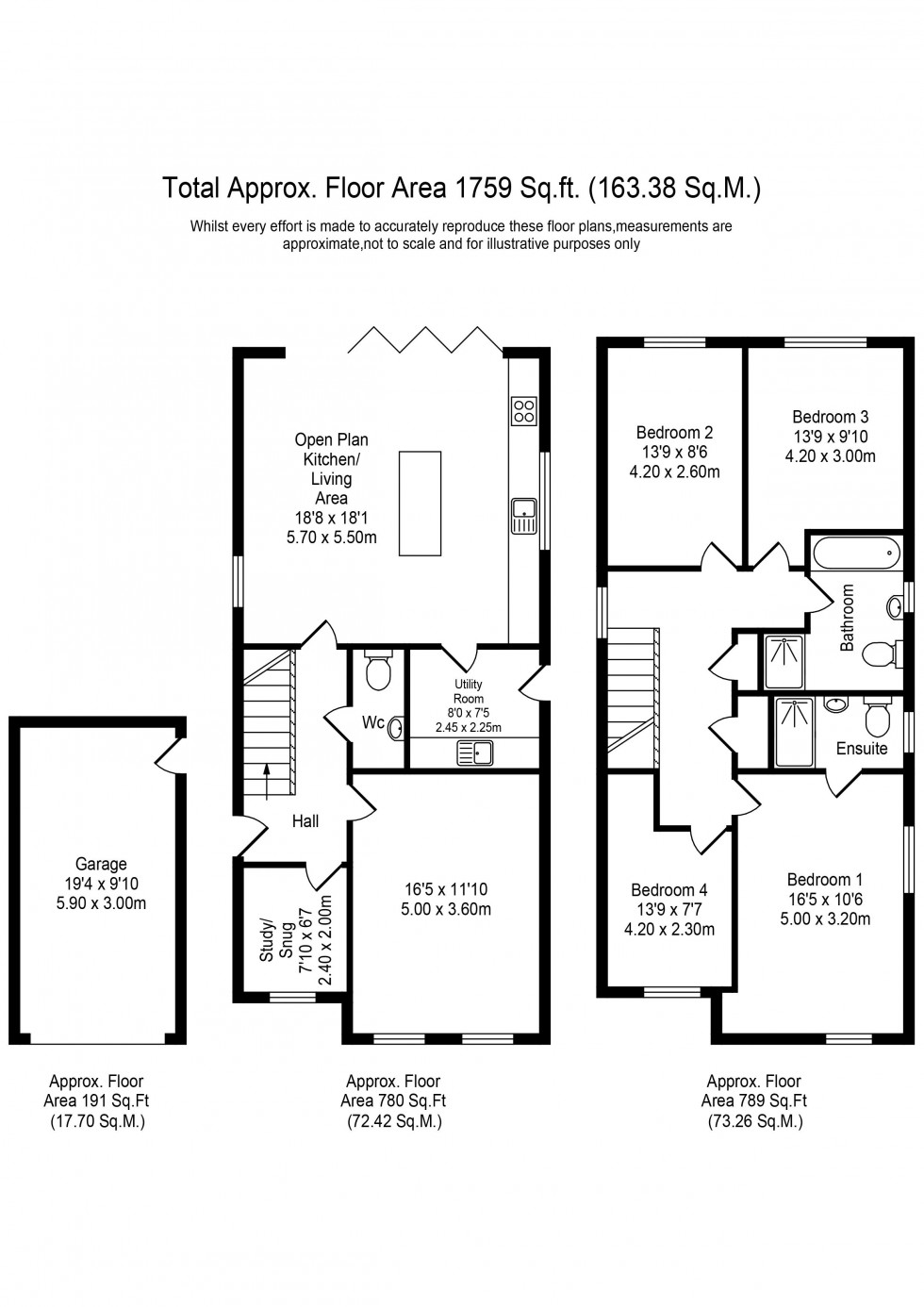 Floorplan for Chorley Lane, Charnock Richard