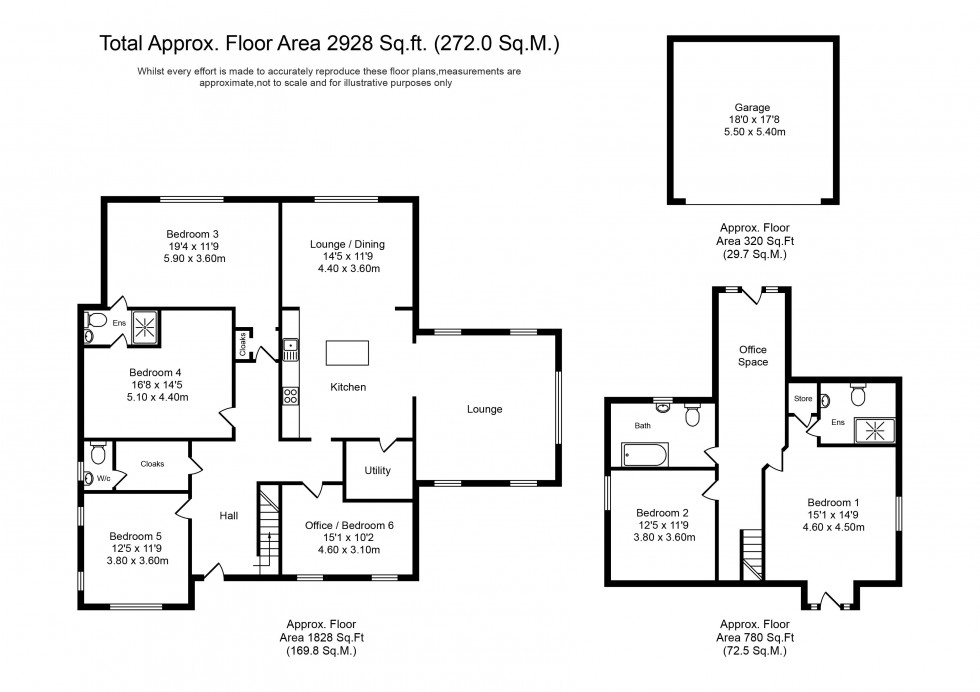 Floorplan for Delph Lane, Charnock Richard