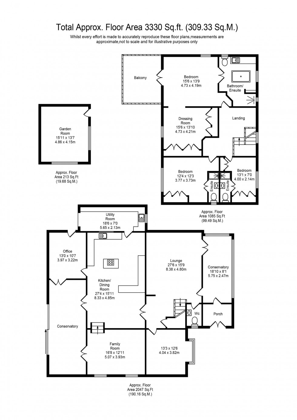 Floorplan for Longfold, Mere Brow