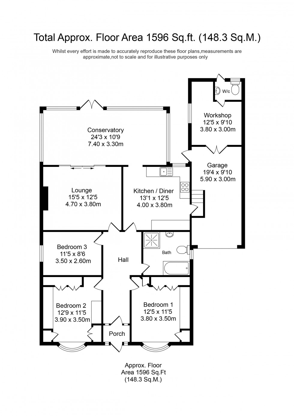 Floorplan for Meadow Drive, Aughton