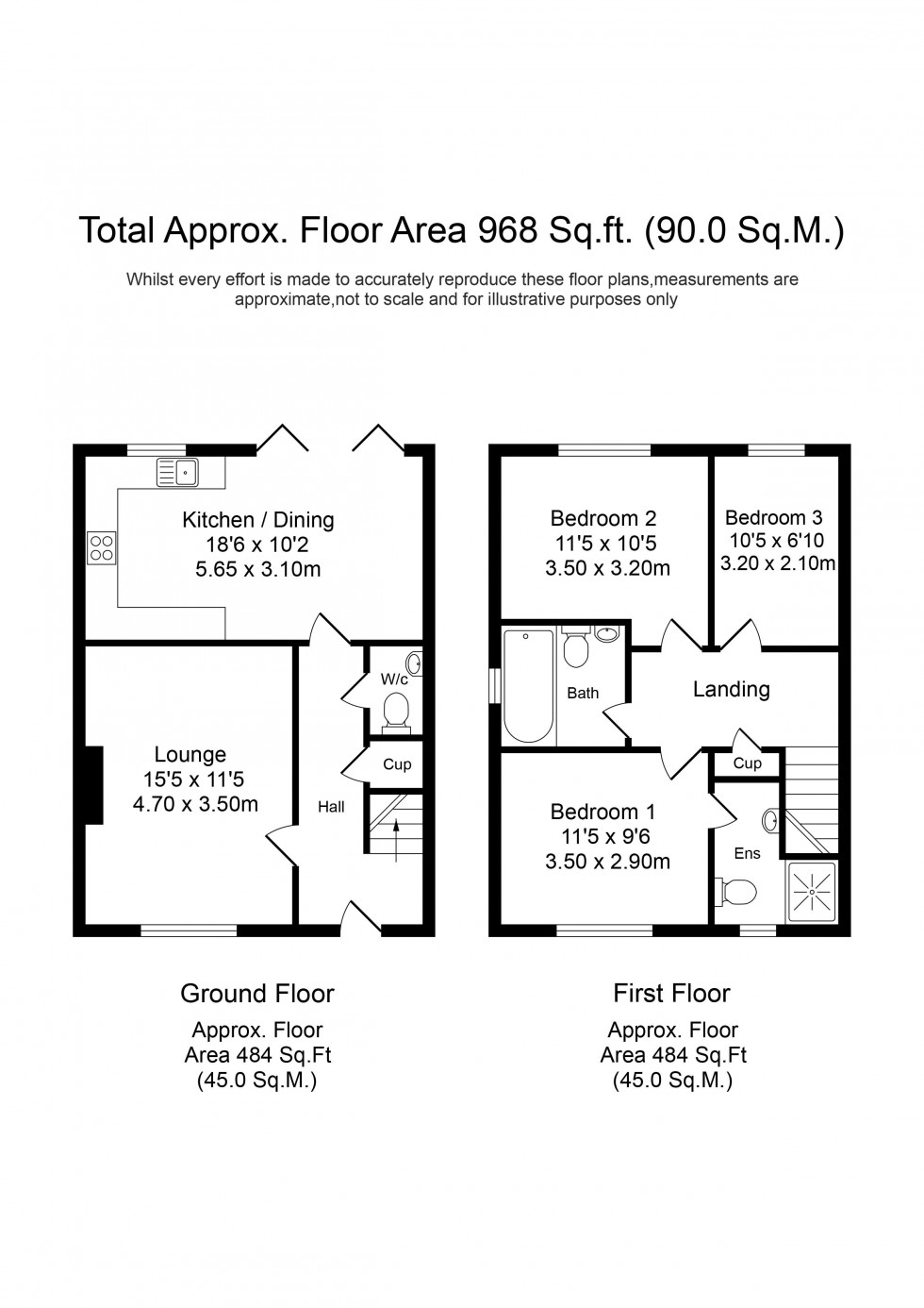 Floorplan for Plumb Court, Downholland