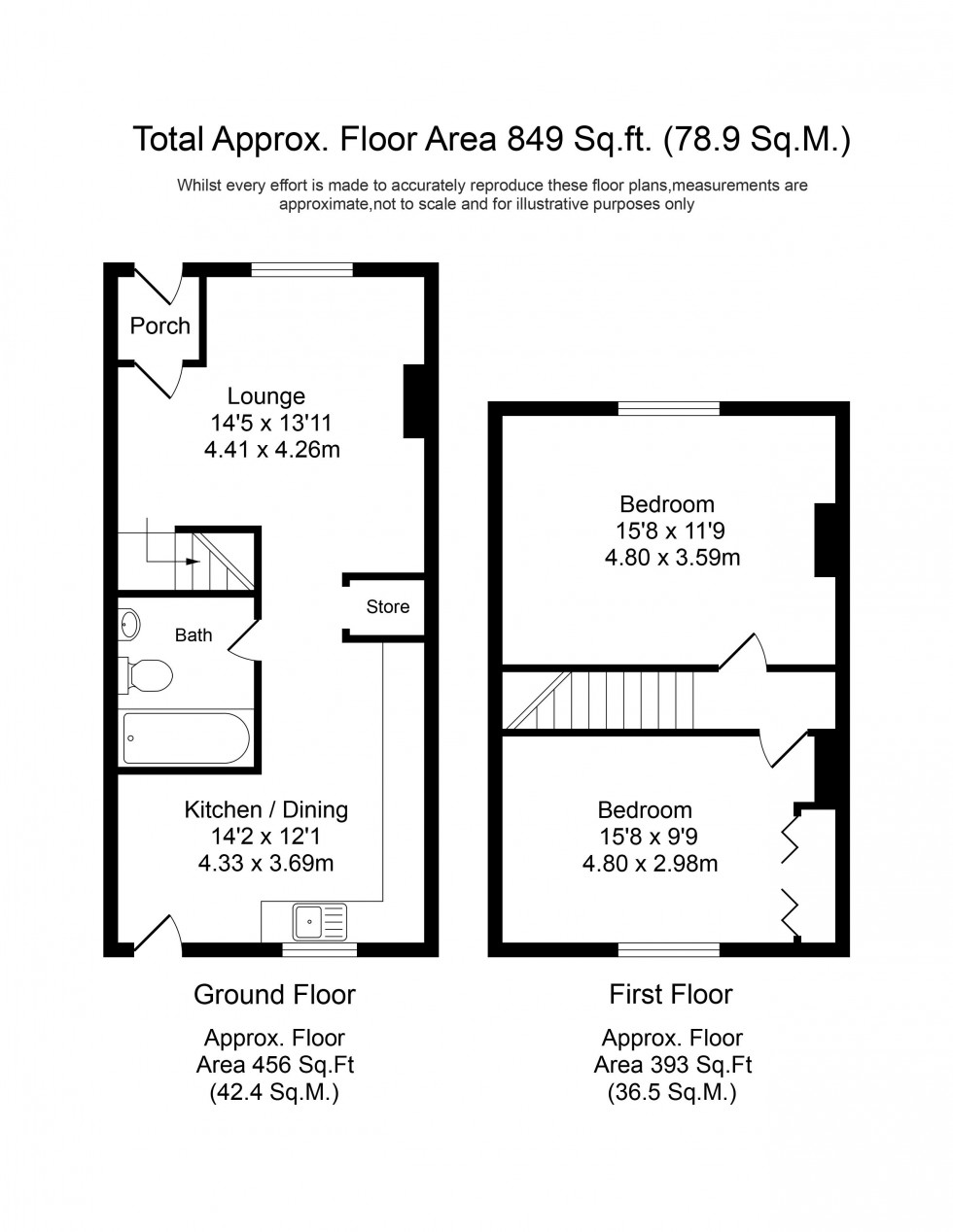 Floorplan for Halsall Lane, Ormskirk