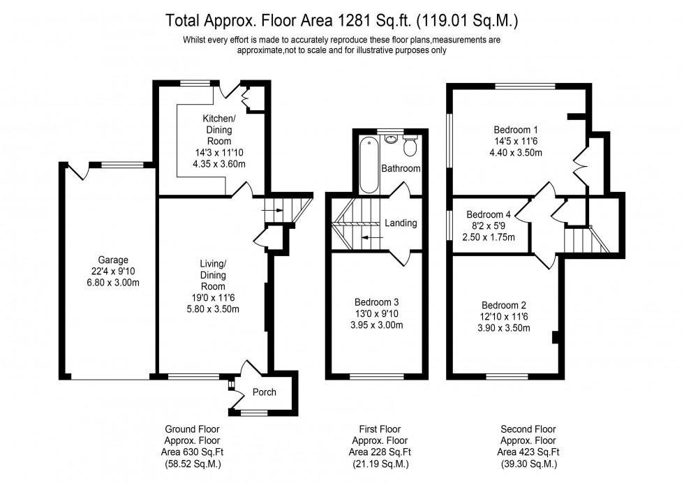 Floorplan for Delph Park Avenue, Aughton