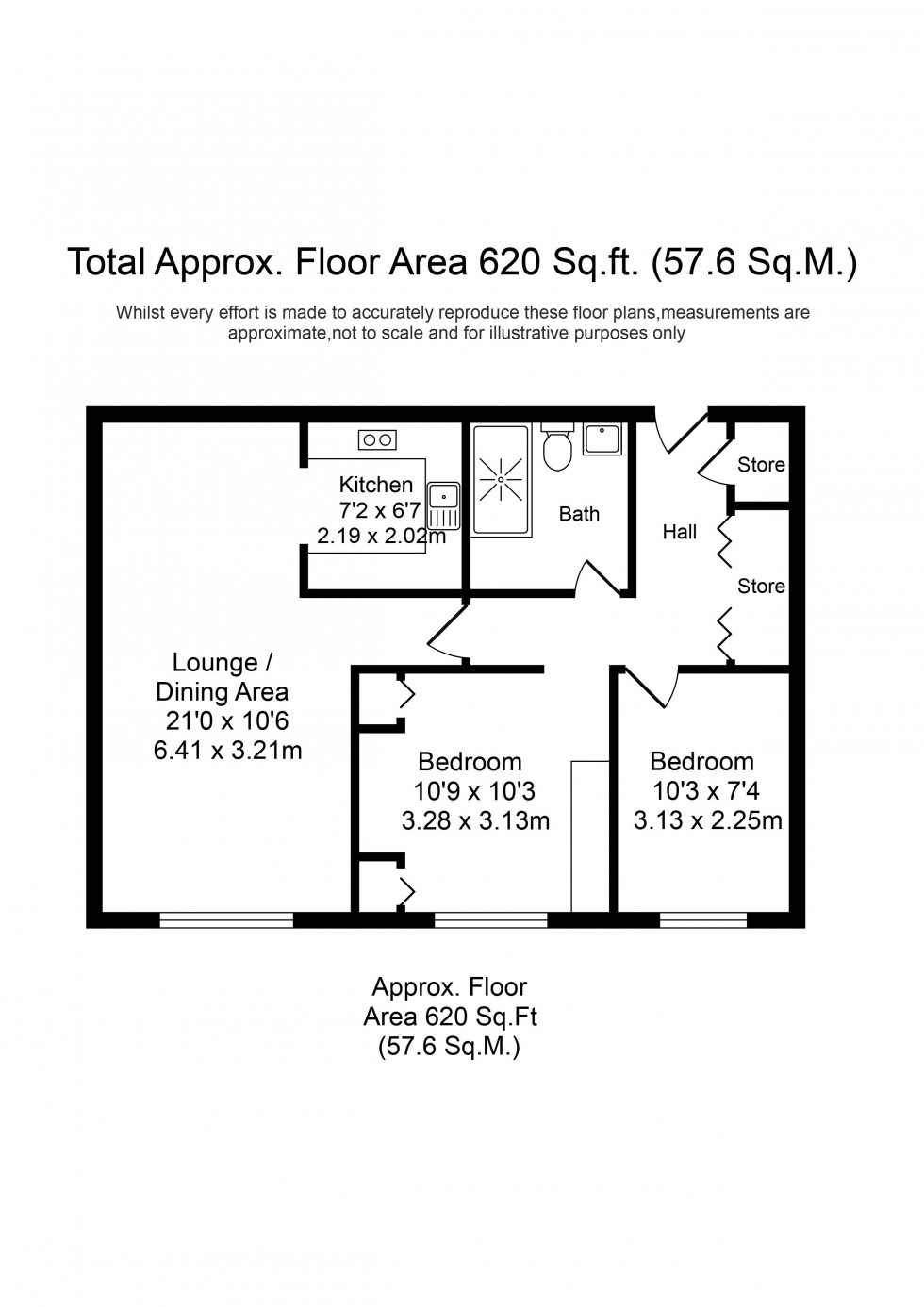 Floorplan for Black Moss Lane, Aughton