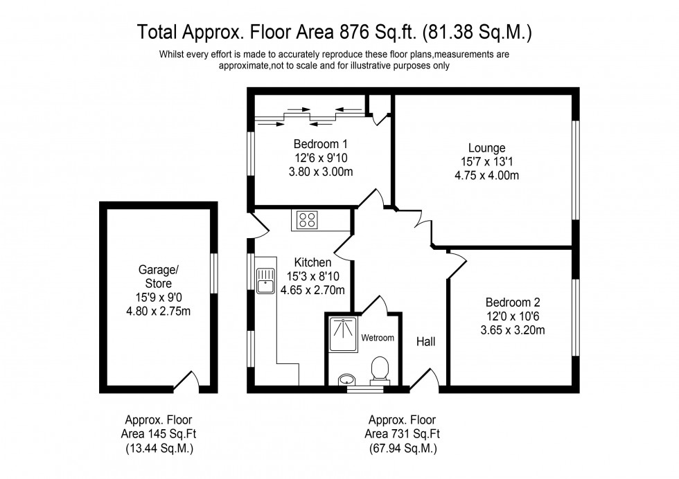 Floorplan for Tag Lane, Preston