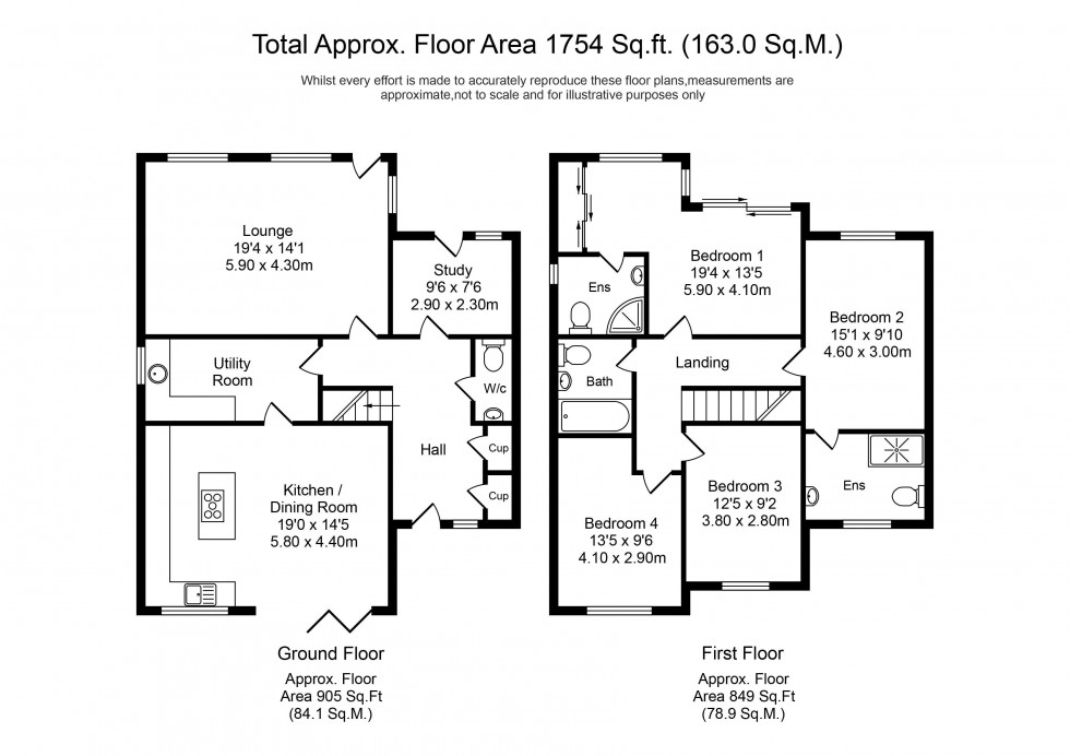 Floorplan for Summerwood Lane, Ormskirk