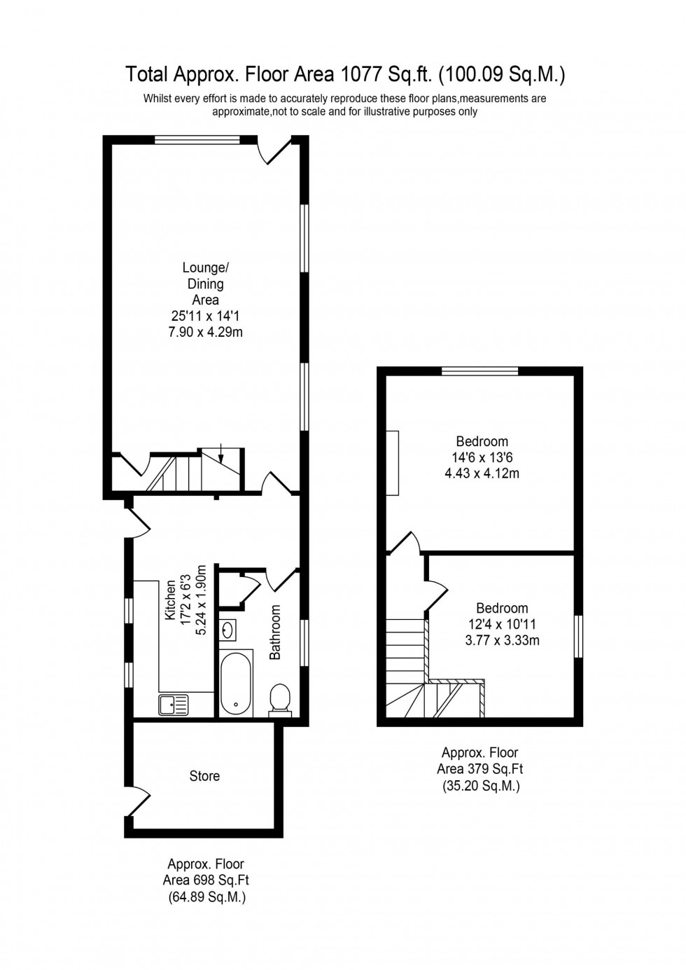 Floorplan for Coal Pit Lane, Bickerstaffe