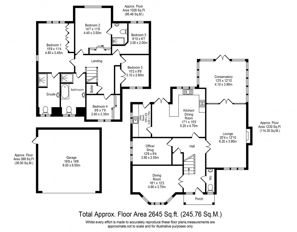 Floorplan for Hardacre Lane, Whittle-Le-Woods