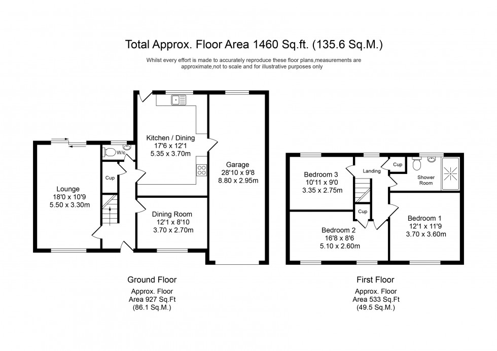 Floorplan for Long Copse, Chorley