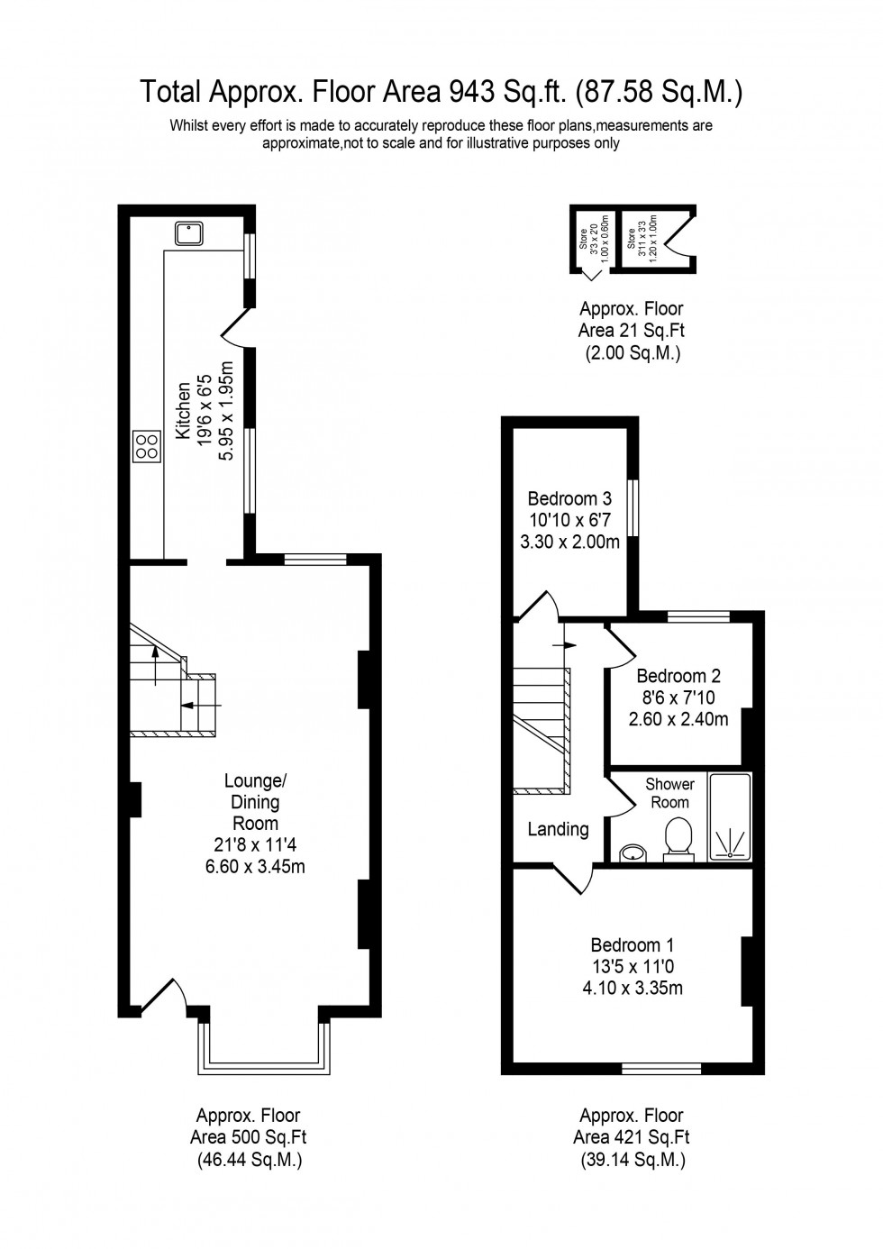 Floorplan for Church Road, Rainford