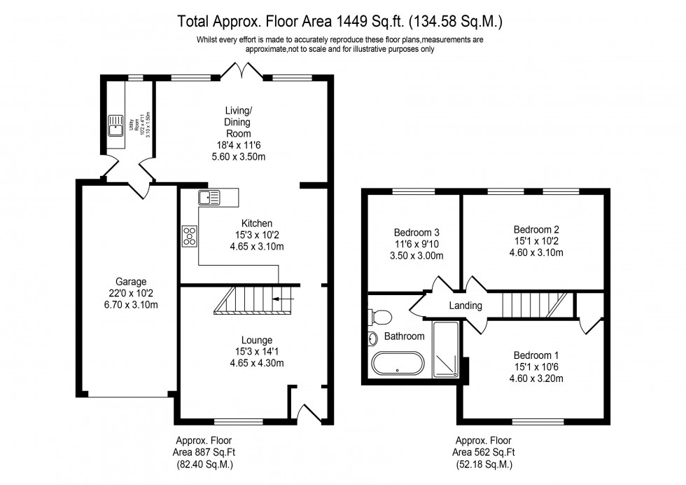 Floorplan for Chorley Old Road, Whittle-le-Woods