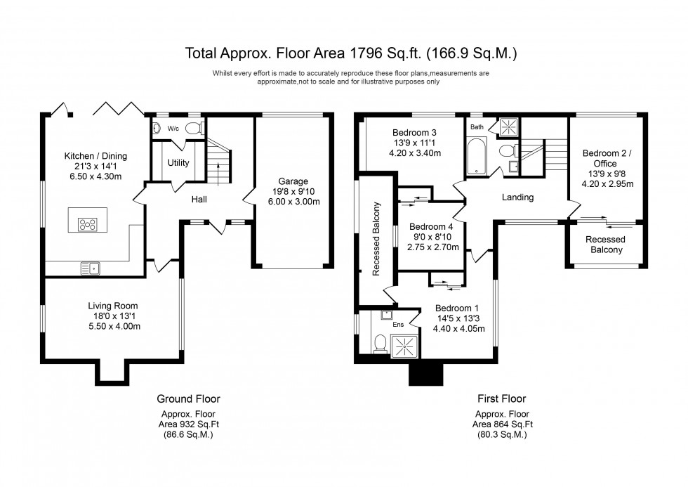 Floorplan for St. Andrews Close, Maghull