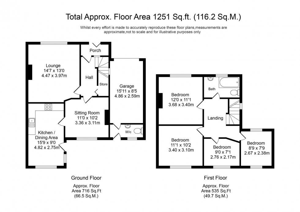 Floorplan for Long Lane, Aughton