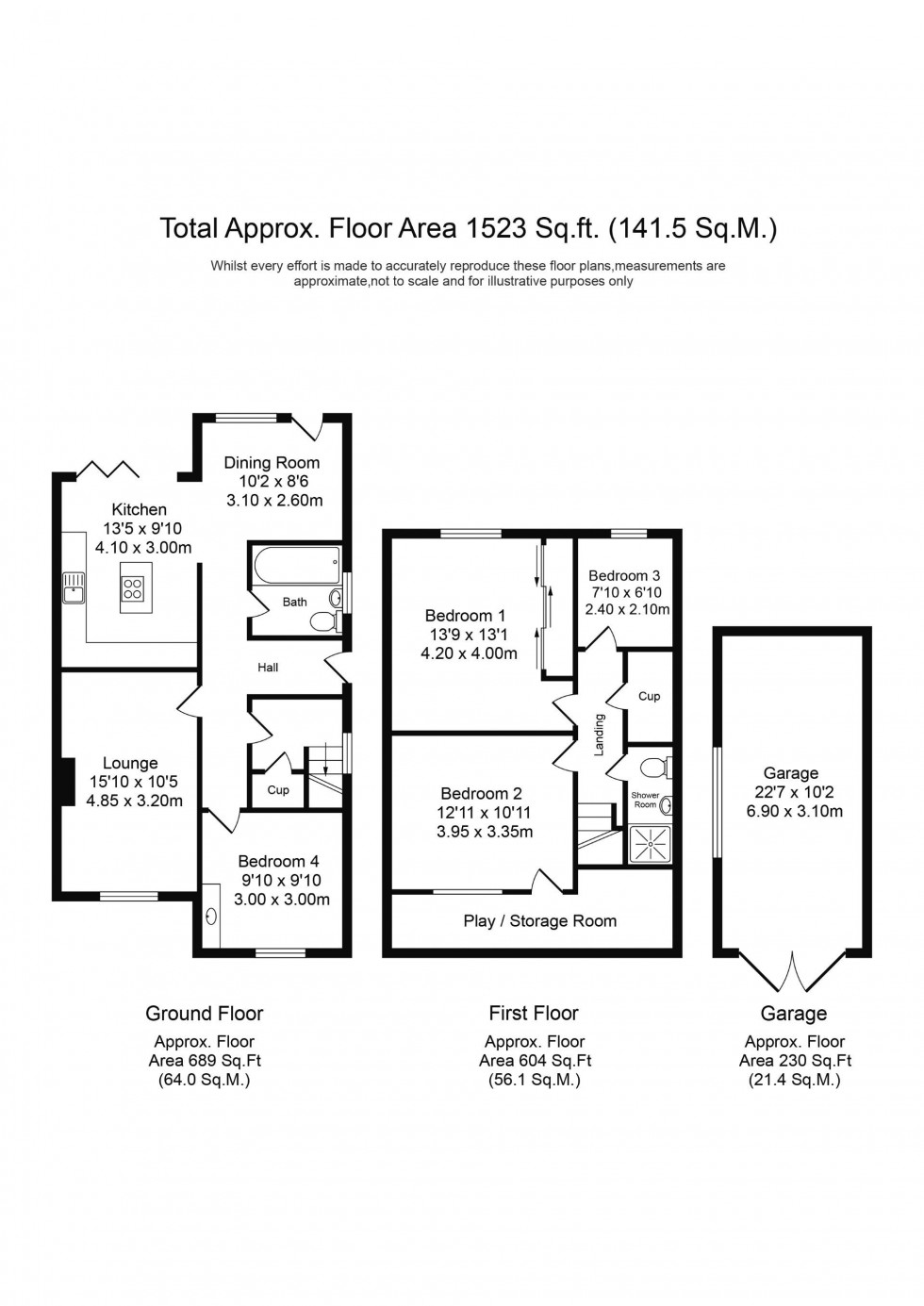 Floorplan for Collingwood Road, Chorley