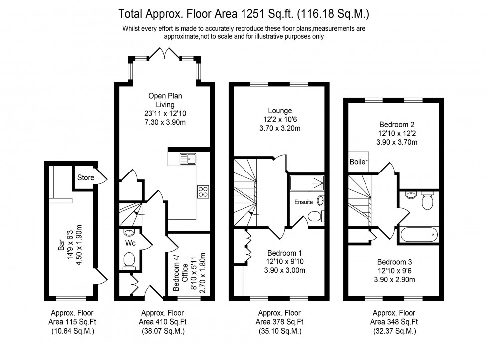 Floorplan for Copland Place, Euxton