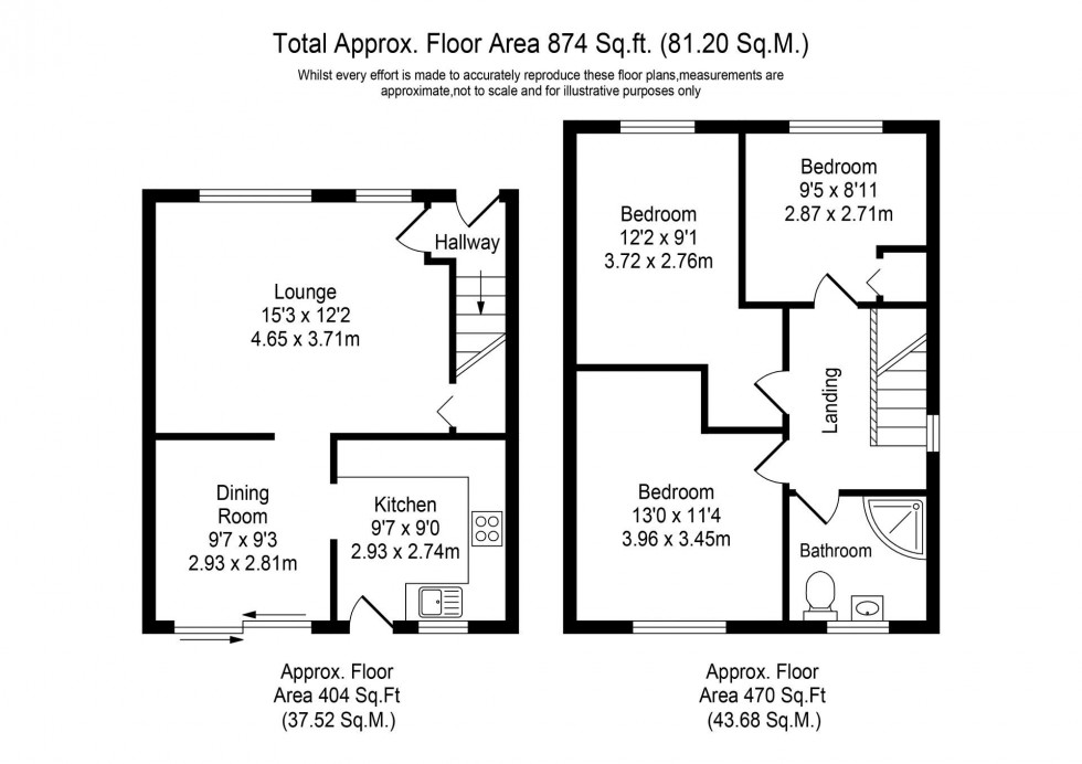 Floorplan for Felstead, Skelmersdale