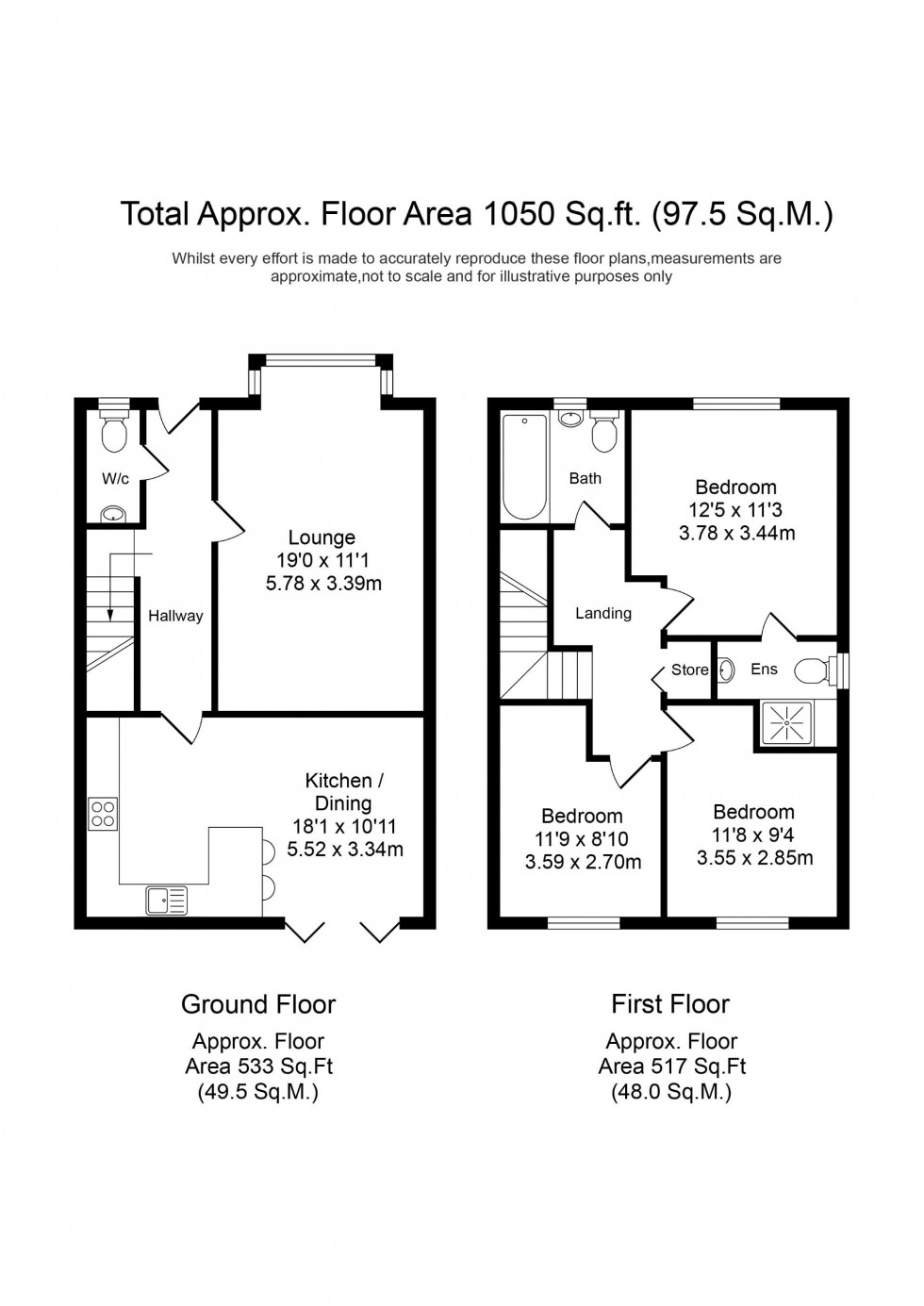 Floorplan for Bearwood Road, Liverpool