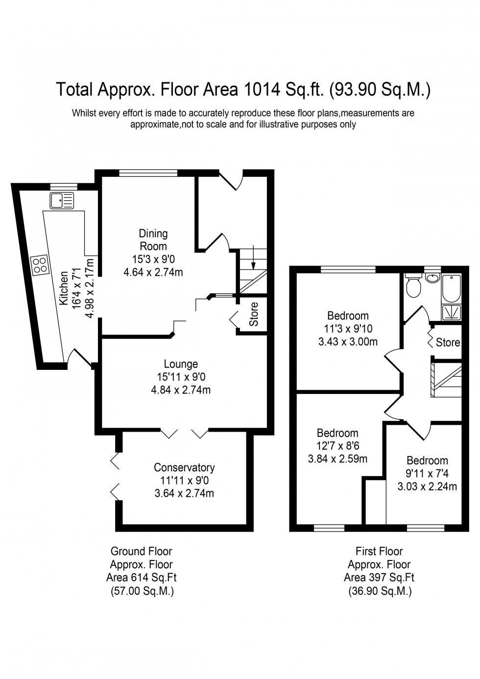 Floorplan for Cherry Tree Lane, Aughton