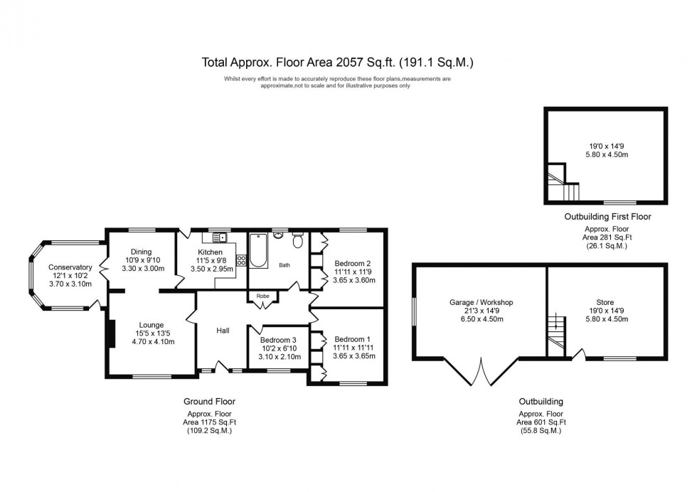 Floorplan for Hartington Road, Brinscall