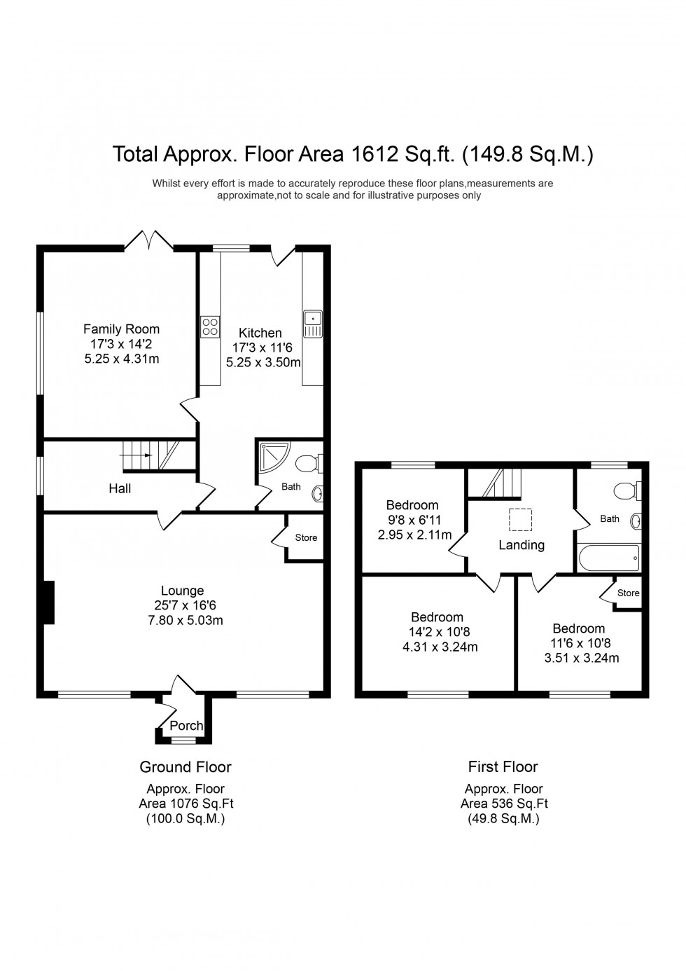 Floorplan for Town Lane, Preston